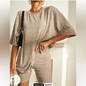 Frenchy Tee and Biker Shorts